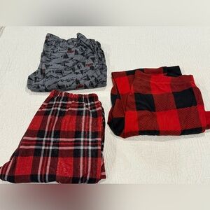 Sonoma Chaps fleece long pajama pants M L